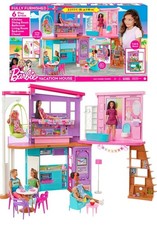 Barbie Vacation House 2 Storey Fully Furnished Barbie House With 6 Play Areas