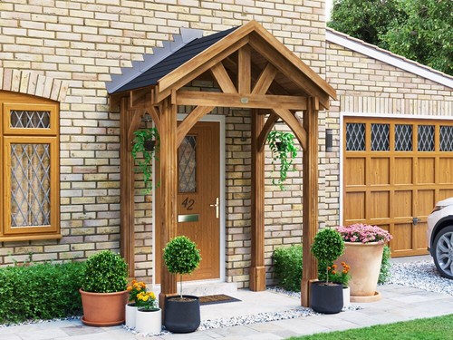 Wooden porch canopy - 2m, 1.5m