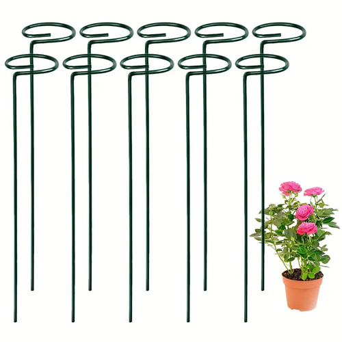 Green metal orchid rose single - green,