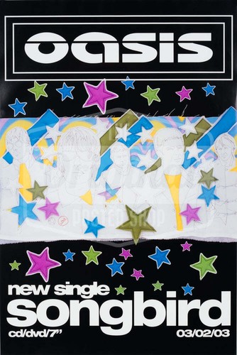 Oasis poster songbird single - oasis,