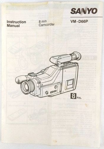 Sanyo d66p 8mm camcorder - sanyo,