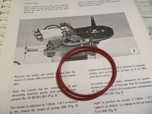 Nagra for motor - , belts