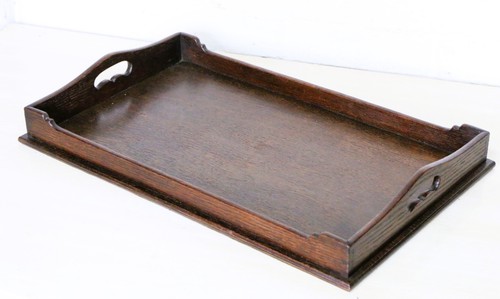 Antique wooden tray butlers - antique,