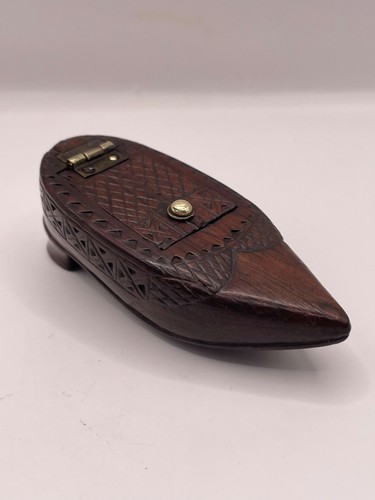 Shoe snuff box antique - shoe,