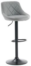 Bar Stools Faux Leather, Black Grey Silver,  Kitchen Breakfast Bar, 1 , 2, 3, 4