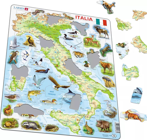 Map italy italia animals - of,