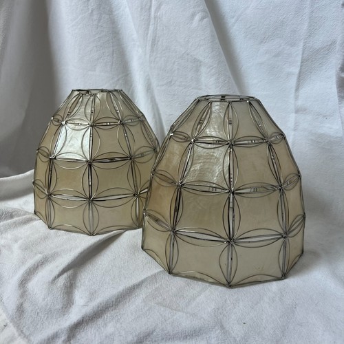Vintage pair capiz shell - vintage,