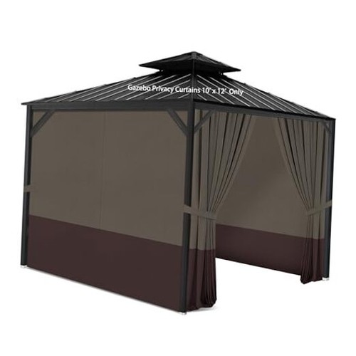 Gazebo privacy curtains with - gazebo,
