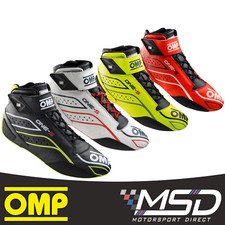OMP One S Race Boots, FIA 8856-2018 Approved - Motorsport/Race/Rally/Sim Racing