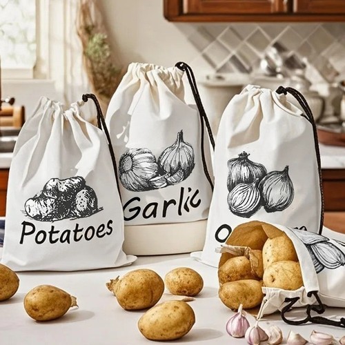 Potato storage bag - bag, cotton