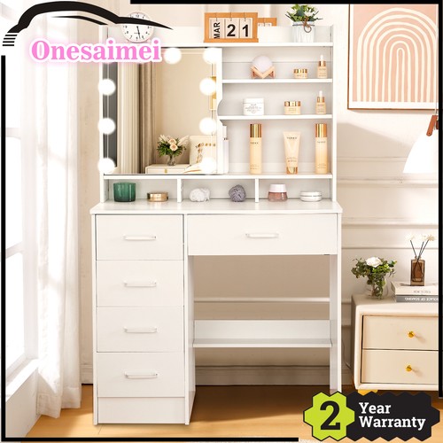 White dressing desk with - white,