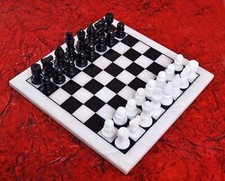 18" Marble Chess Board With 3"