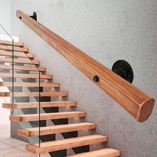 Wooden stair handrail step - stair,