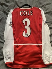 Arsenal Match Worn Ashley Cole Shirt 2003/2004 Invincible Season With COA Proof