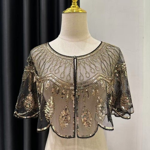 Fashion 1920s flapper shawl - 1920s,