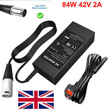 42V 2A Lithium Battery Charger For E-bike 36V Lithium Battery XLR 3 pin Plug UK 