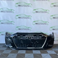 AUDI A3 8Y HATCH S-LINE FRONT BUMPER COMPLETE IN BLACK