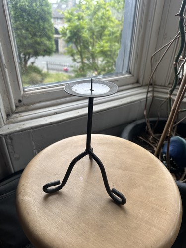 Vintage metal candlestick - metal,