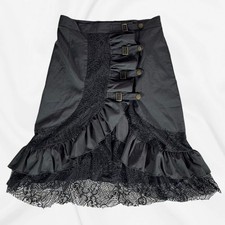 Black Lace Skirt Steampunk