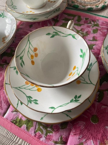 Set antique bone china - a, of