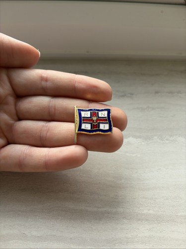 Vintage rnli enamel pin badge - vintage,