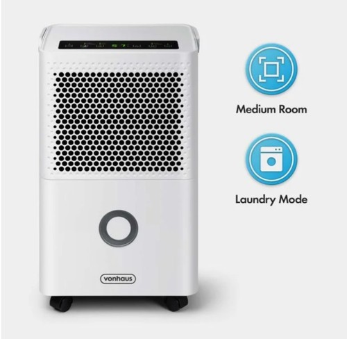 Vonhaus dehumidifier 12l day - vonhaus,