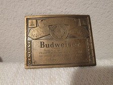 Budweiser Beer Brass Belt