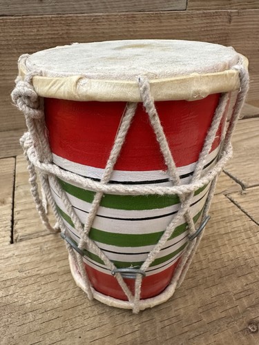 Handmade indian wooden drum - indian,