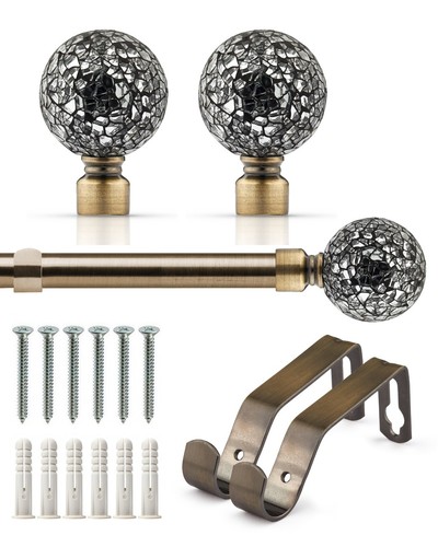 Extendable curtain poles with - curtain,