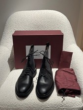 John Lobb Perth Black Grain Leather Boots Norwegian Welt UK 10 EU 44 RRP £1,750
