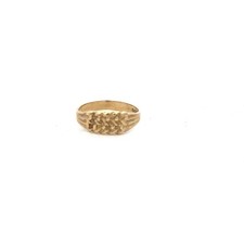 9ct yellow gold keeper ring