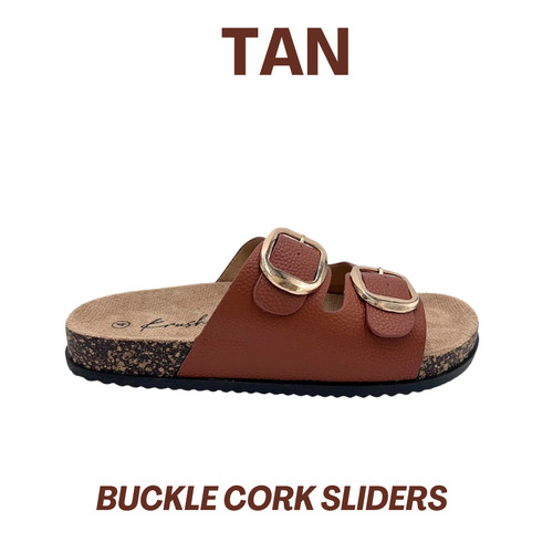 Womens double buckle sandals - double,