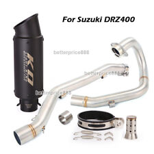 Full Exhaust System Link Pipe Muffler Tail Escape For Suzuki DRZ400 2000~2024
