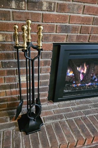 Adams fireplace tool set - adams,