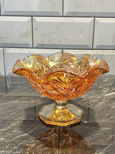 Carnival glass marigold - glass,