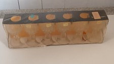 6 Vintage Luminarc Verres Lance Wine Glasses/Goblets made in France Sealed Box