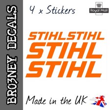 4 x STIHL DECAL SET - CHAINSAW
