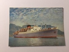 Vintage Maritime Postcard Union Castle Liner Posted