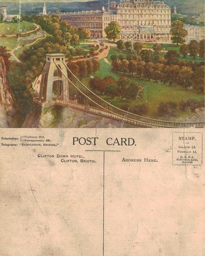 Vintage postcard clifton - postcard,