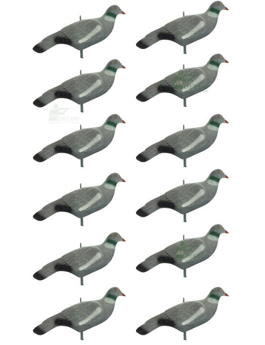 Flocked pigeon decoy shells - flocked,
