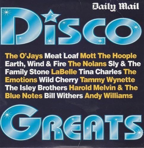 Disco greats promotional cd - disco,
