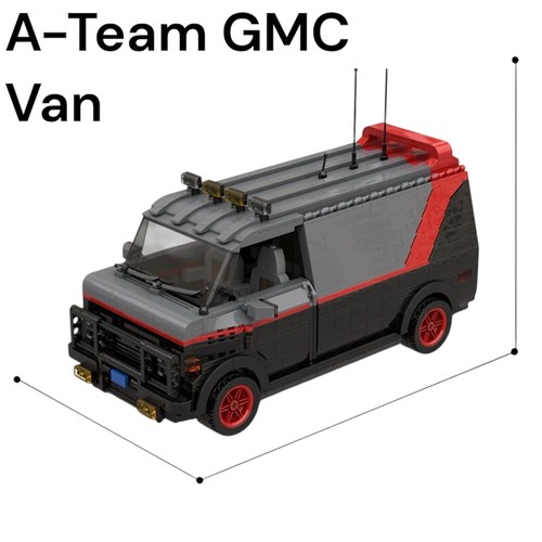 Moc gmc the team van - moc,