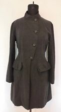 Oska Grey Pinstripe Quirky Lagenlook Steampunk Victorian Jacket Coat Size 1 Slim