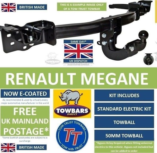 Flange towbar for - , renault