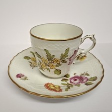 VINTAGE RICHARD GINORI FLORENCE ITALY COFFEE CUP & SAUCER.