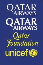 For Qatar Airways Foundations Patch For Barcelona Shirt 2006/2012 Unicef Patch