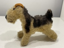 Steiff Animal Dog Terrier 10 x 9 cm Top Condition