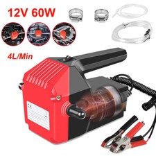 Electric Car Diesel Engine Oil Change Pump Transfer Extractor Suction Syphon 60W