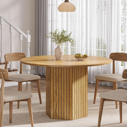 Large round dining table - large,