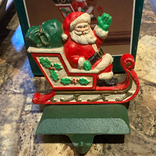 Santa claus sleigh metal - santa,